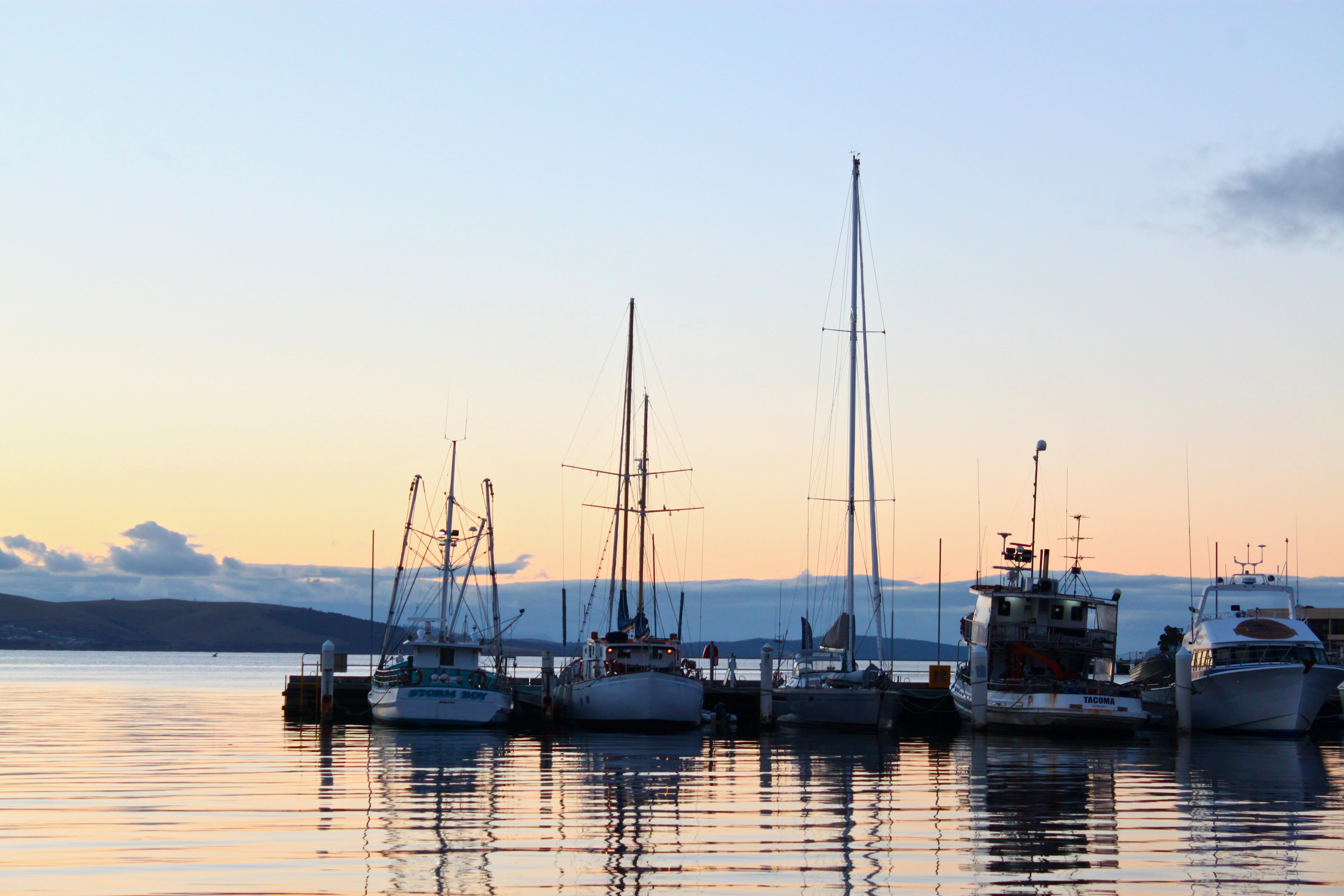 Hobart Harbour in Australia